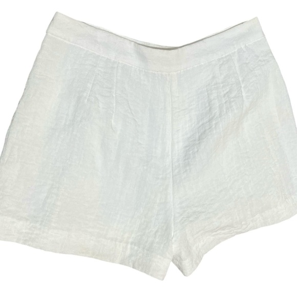 MICHAEL Michael Kors White Shorts Fully Lined Pleated Front Dressy Sz 6 - Picture 3 of 12